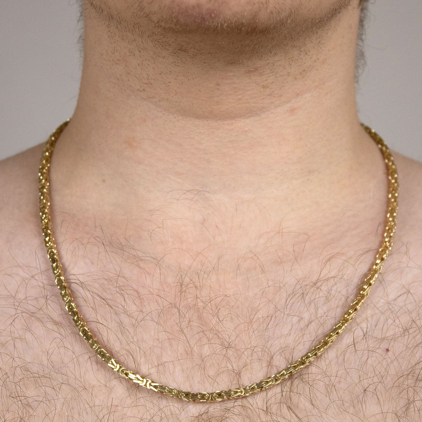 Goldkette Königskette Halskette Breite 3,5 mm massiv 750-18 Karat Gold