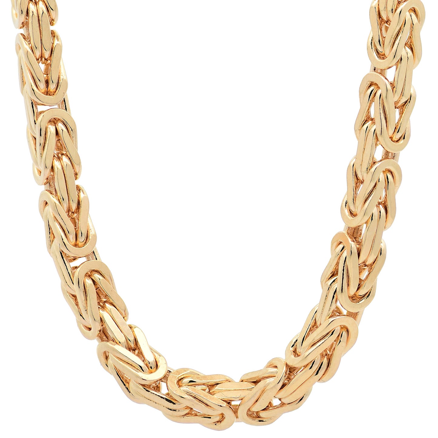 Goldkette Königskette Halskette Breite 4,0 mm massiv 585-14 Karat Gold