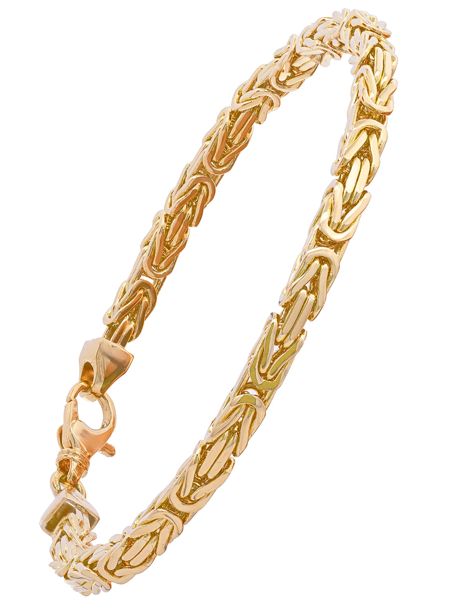 Goldarmband Königskette Armkette Breite 4,0mm massiv 750-18 Karat Gold