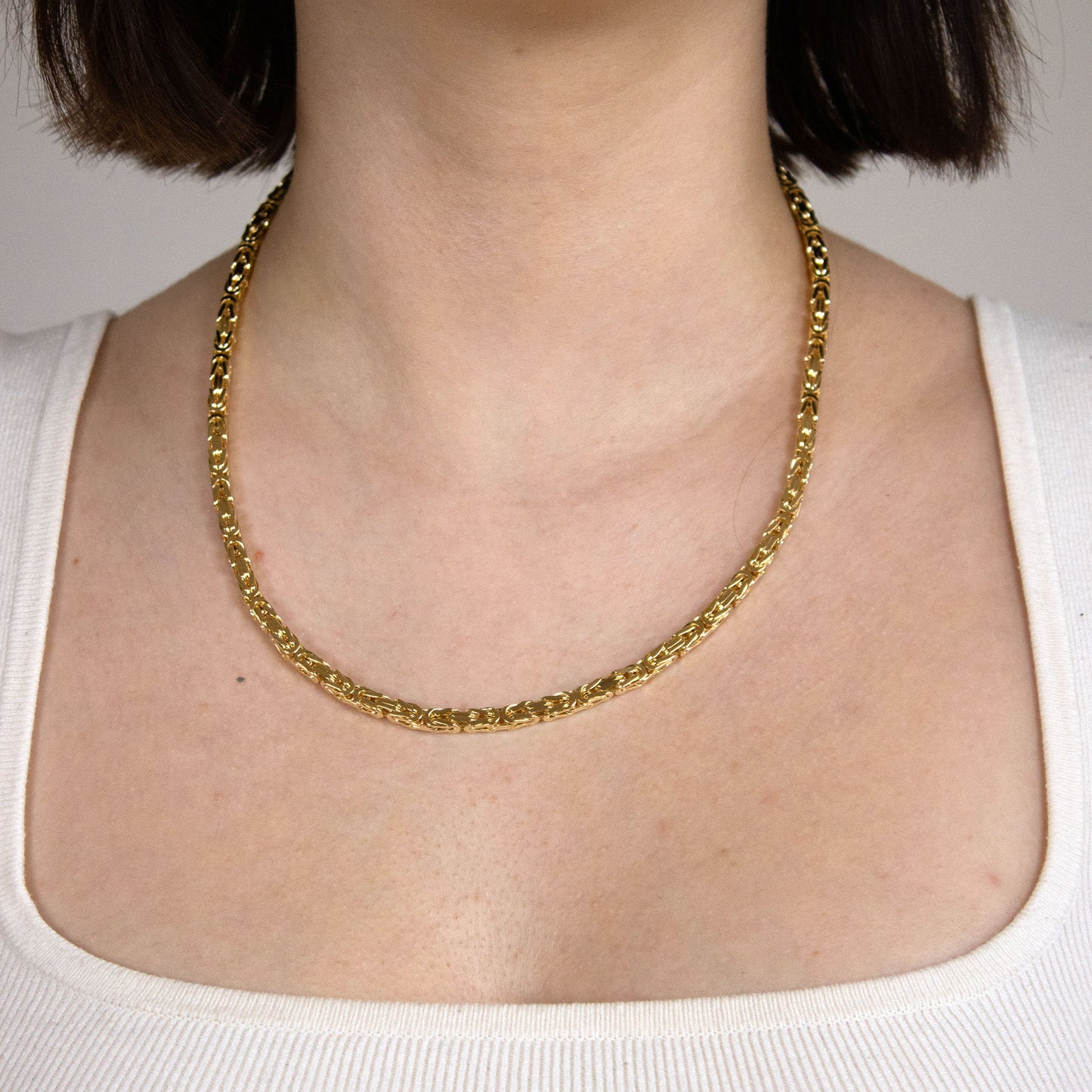Goldkette Königskette Breite 4,0mm - 750-18 Karat Gold