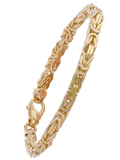 Goldarmband Königskette Armkette Breite 5,0mm massiv 585-14 Karat Gold