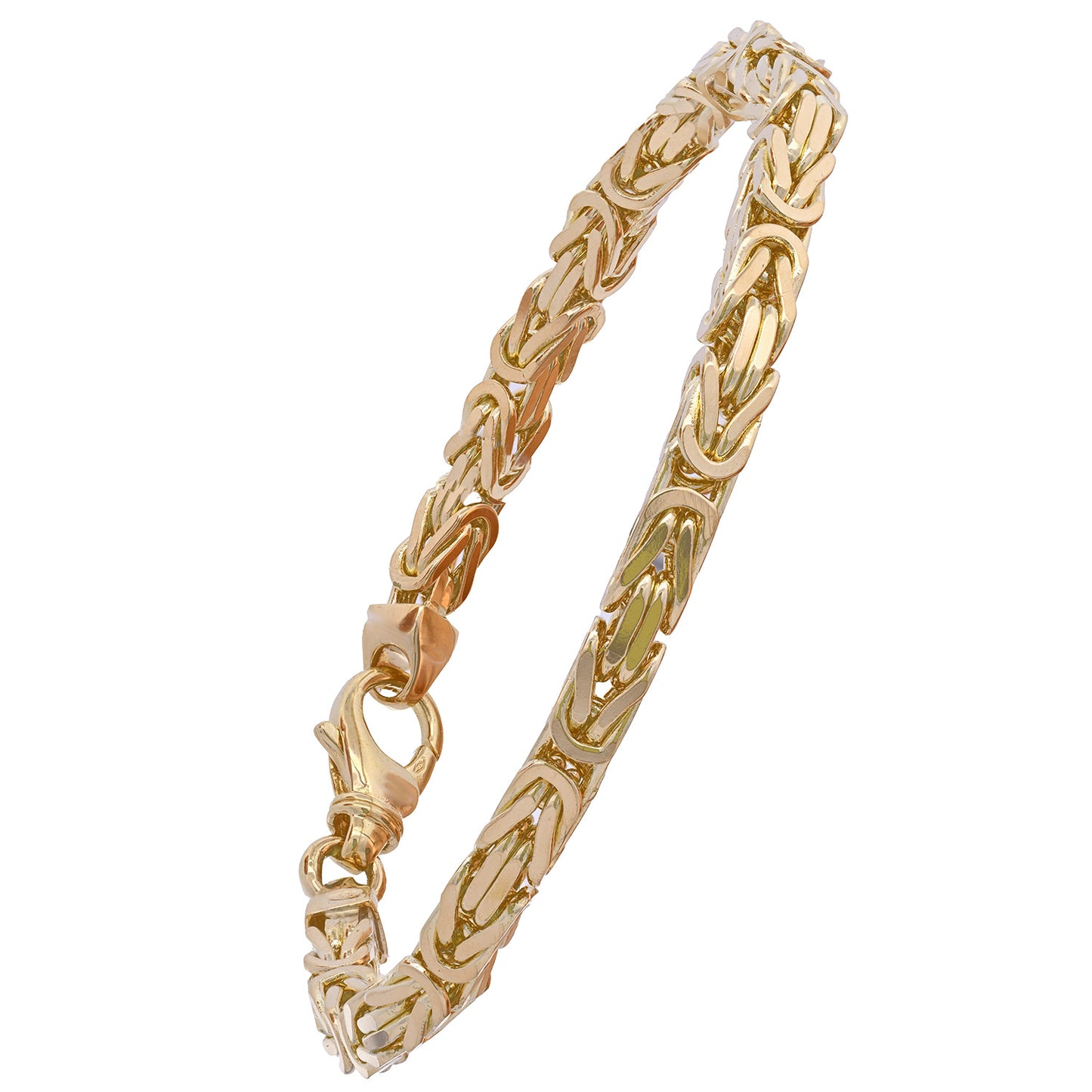 Goldarmband Königskette Armkette Breite 5,0mm massiv 585-14 Karat Gold