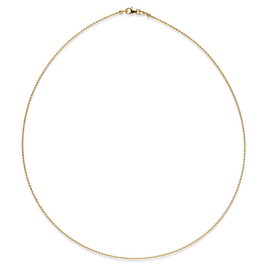 Goldkette Halskette Omegareif 0,75 mm aus massiv 585 - 14 Karat Gold