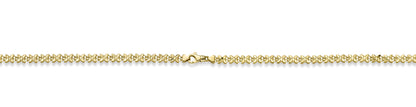 Goldkette Blütenkette Goldarmband 5,0 mm halbmassiv 585-14 Karat Gold