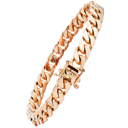 Goldkette Panzerkette Länge 21cm - Breite 7,0mm - 585-14 Karat Gold