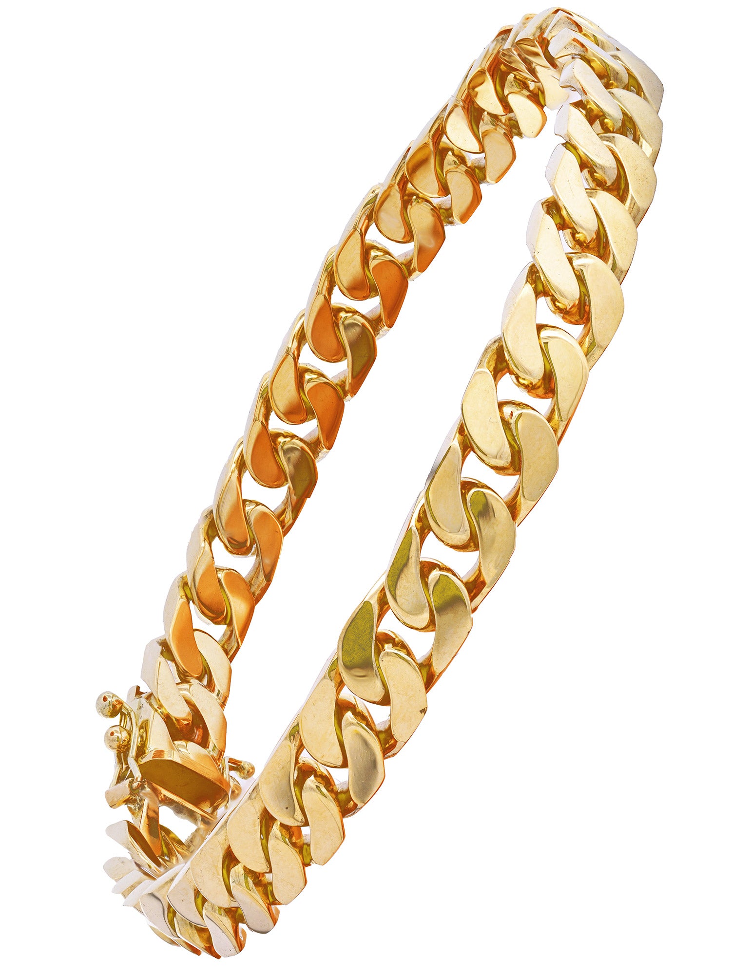 Goldarmband Panzerkette Armkette Breite 7,0mm massiv 585-14 Karat Gold