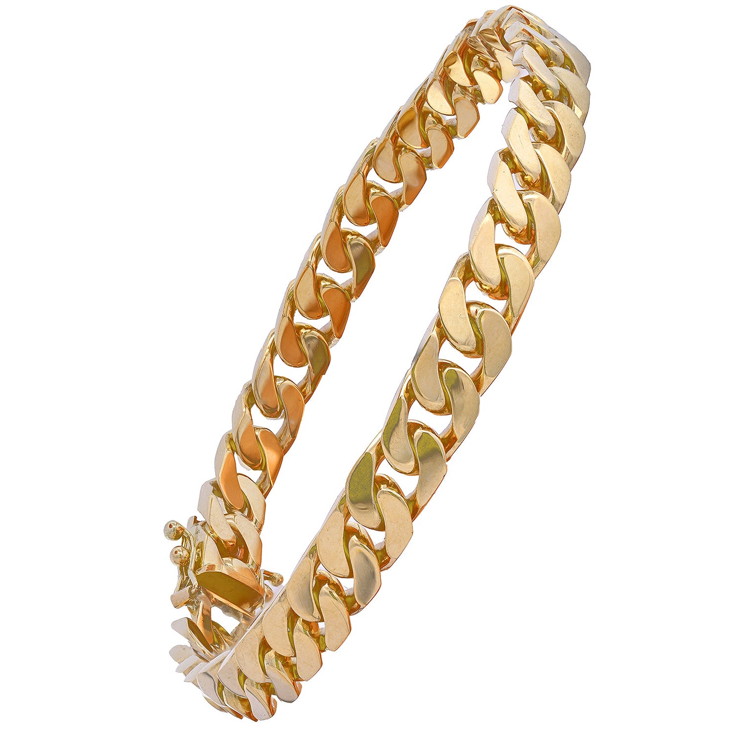 Goldarmband Panzerkette Armkette Breite 7,0mm massiv 585-14 Karat Gold