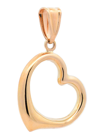 Anhänger Herz 585 Gold mit massiver Goldkette 1,1 mm