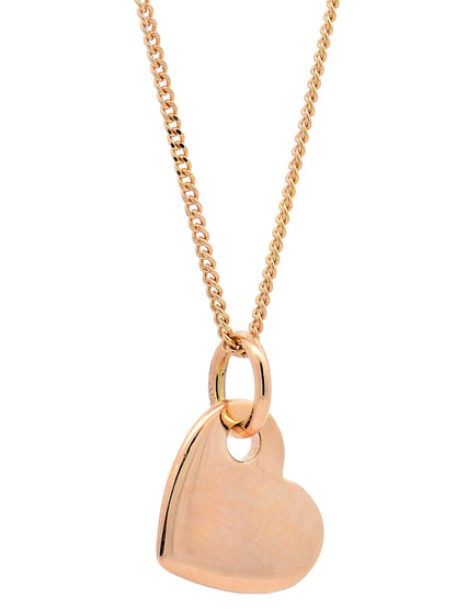 Halskette Anhänger Herz mit 1,1 mm Goldkette 585-14 Karat Gold