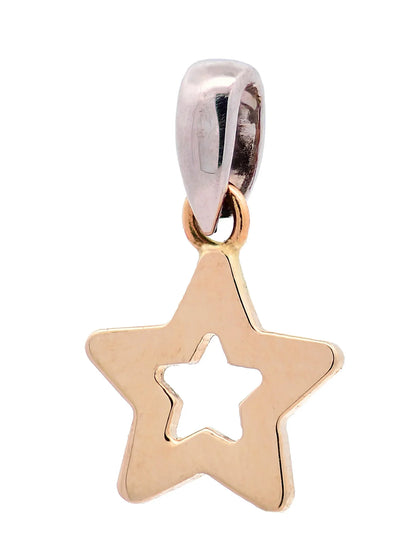 Halskette Anhänger Sternchen mit 1,1 mm Goldkette 585-14 Karat Gold