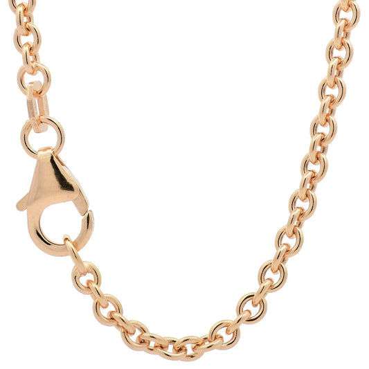 Ankerkette rund Halskette Breite 4,0 mm - 750 - 18 Karat Gold Auswahl