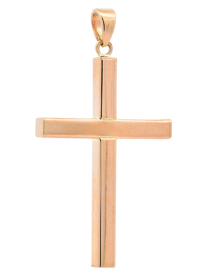 Halskette Anhänger Kreuz mit 1,1 mm Goldkette 585-14 Karat Gold