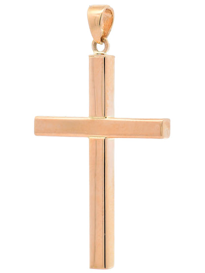 Halskette Anhänger Kreuz mit 1,1 mm Goldkette 585-14 Karat Gold
