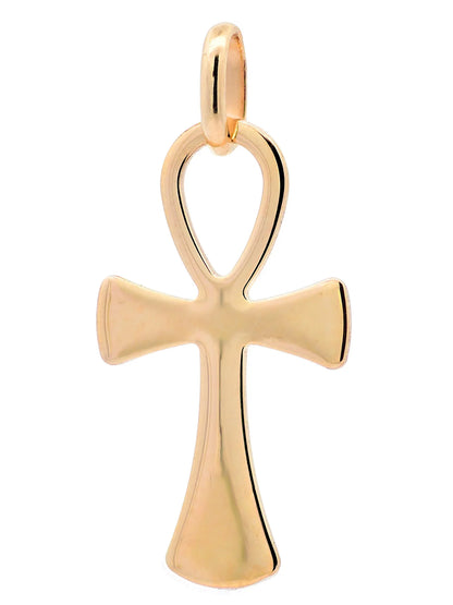 Anhänger für Halskette Kreuz echt massiv 585-14 Karat Gold