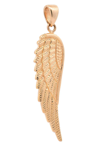 Anhänger Flügel 585 Gold mit massiver Goldkette 1,1 mm