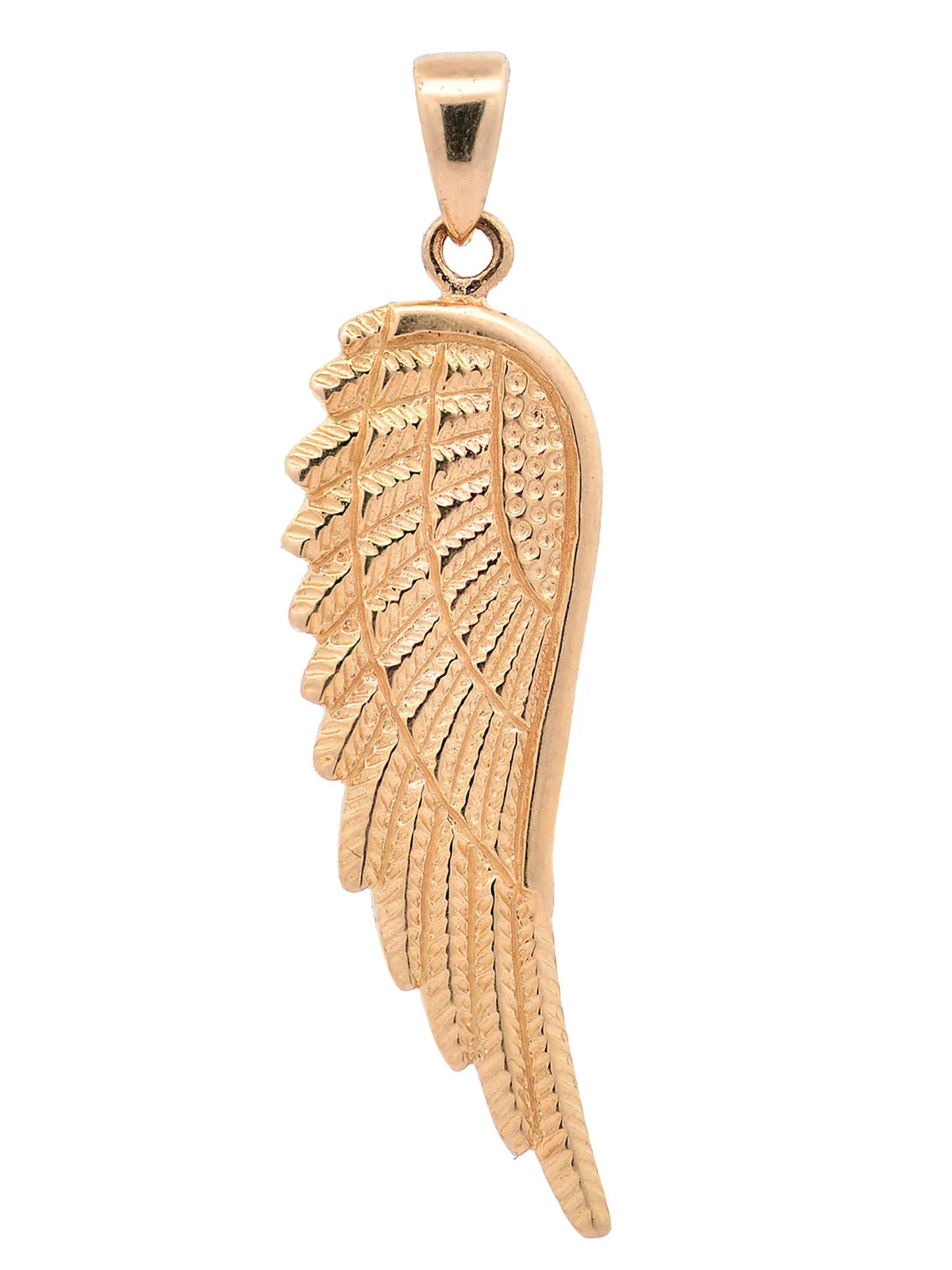 Anhänger Flügel 585 Gold mit massiver Goldkette 1,1 mm