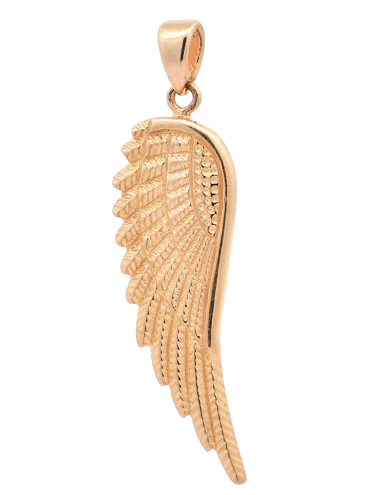Anhänger Flügel 585 Gold mit massiver Goldkette 1,1 mm