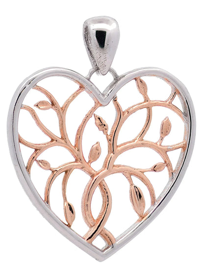 Halskette Anhänger Liebesherz mit 1,1 mm Goldkette 585-14 Karat Gold