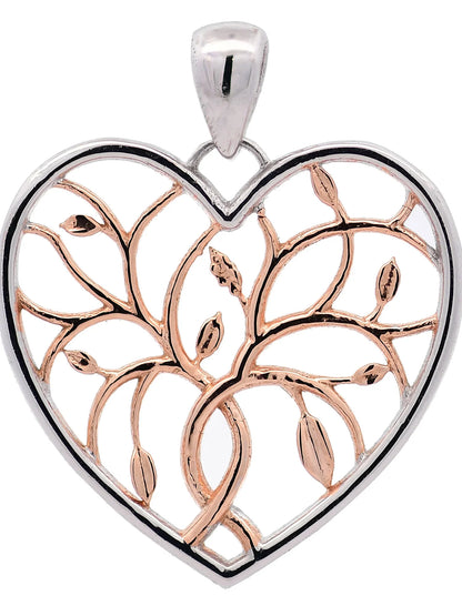 Halskette Anhänger Liebesherz mit 1,1 mm Goldkette 585-14 Karat Gold