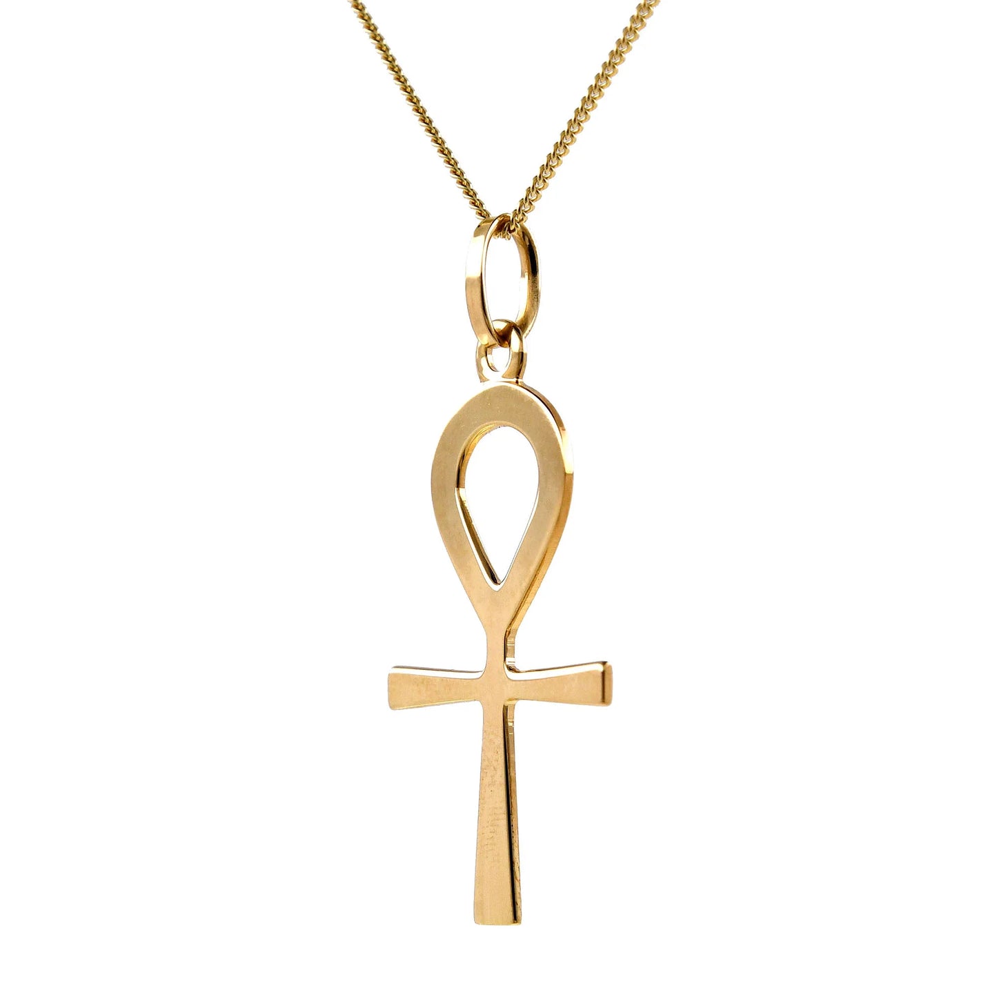 Gold Anhänger Kreuz Lebenszeichen  mit Goldkette 333-8 Karat Gold