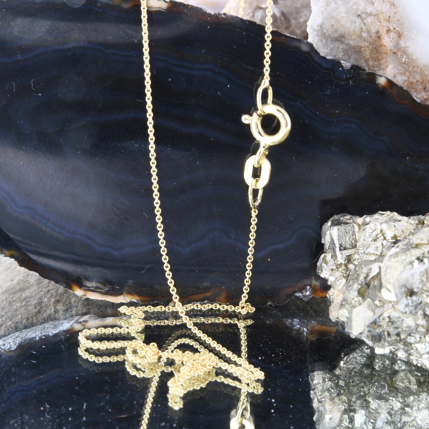 Ankerkette rund Halskette  585 - 14 Karat Gold Auswahl