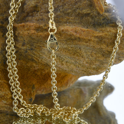 Ankerkette rund Halskette  585 - 14 Karat Gold Auswahl