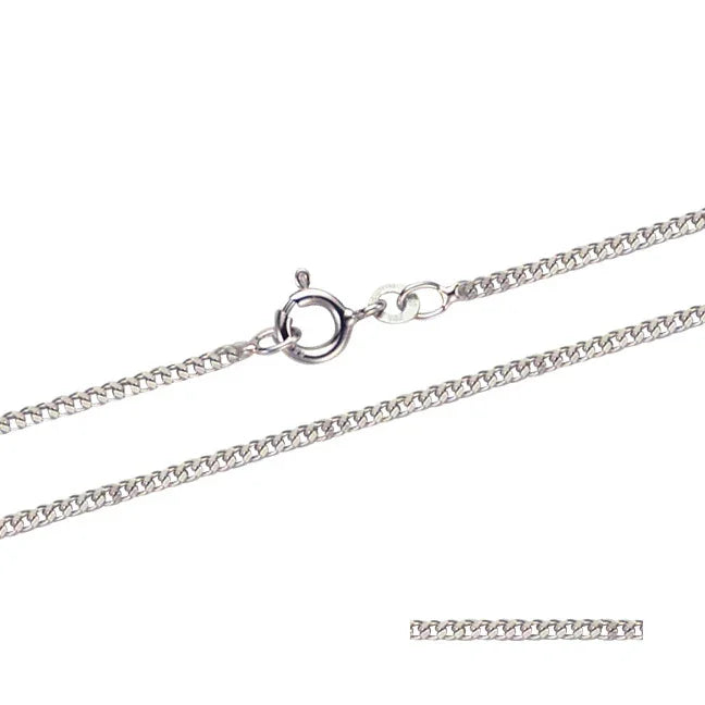 Goldkette Panzerkette Länge 36cm - Breite 1,4mm - 333-8 Karat Weißgold