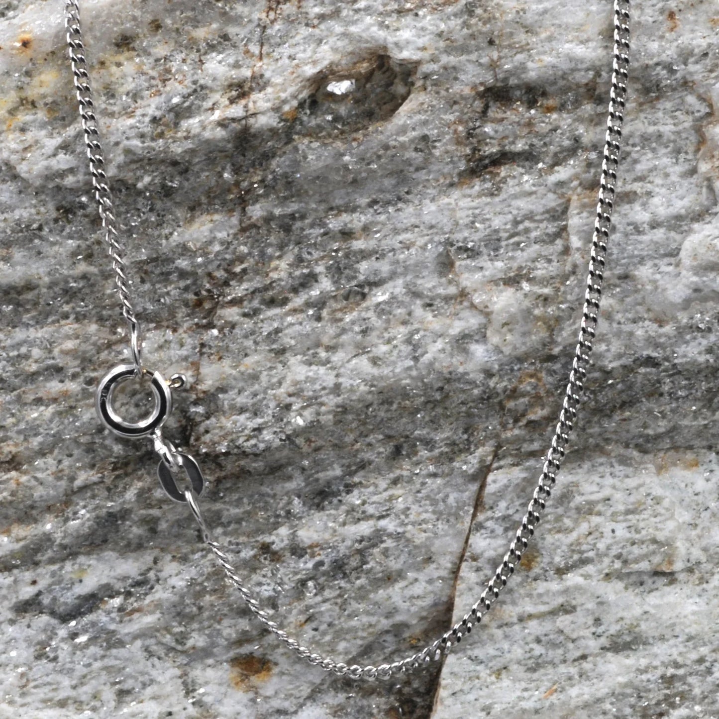 Goldkette Panzerkette Länge 36cm - Breite 1,4mm - 333-8 Karat Weißgold