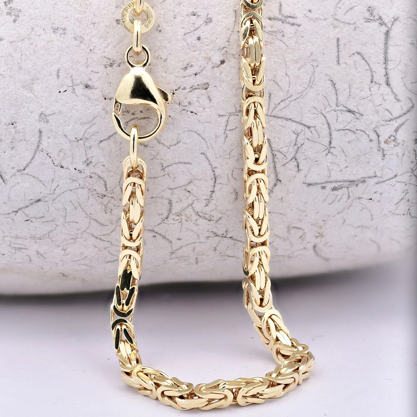 Goldkette Königskette Halskette Breite 3,2 mm massiv 333-8 Karat Gold
