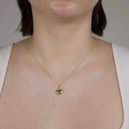 Anhänger Herz   333-8 Karat Gold mit vergoldeter Silberkette