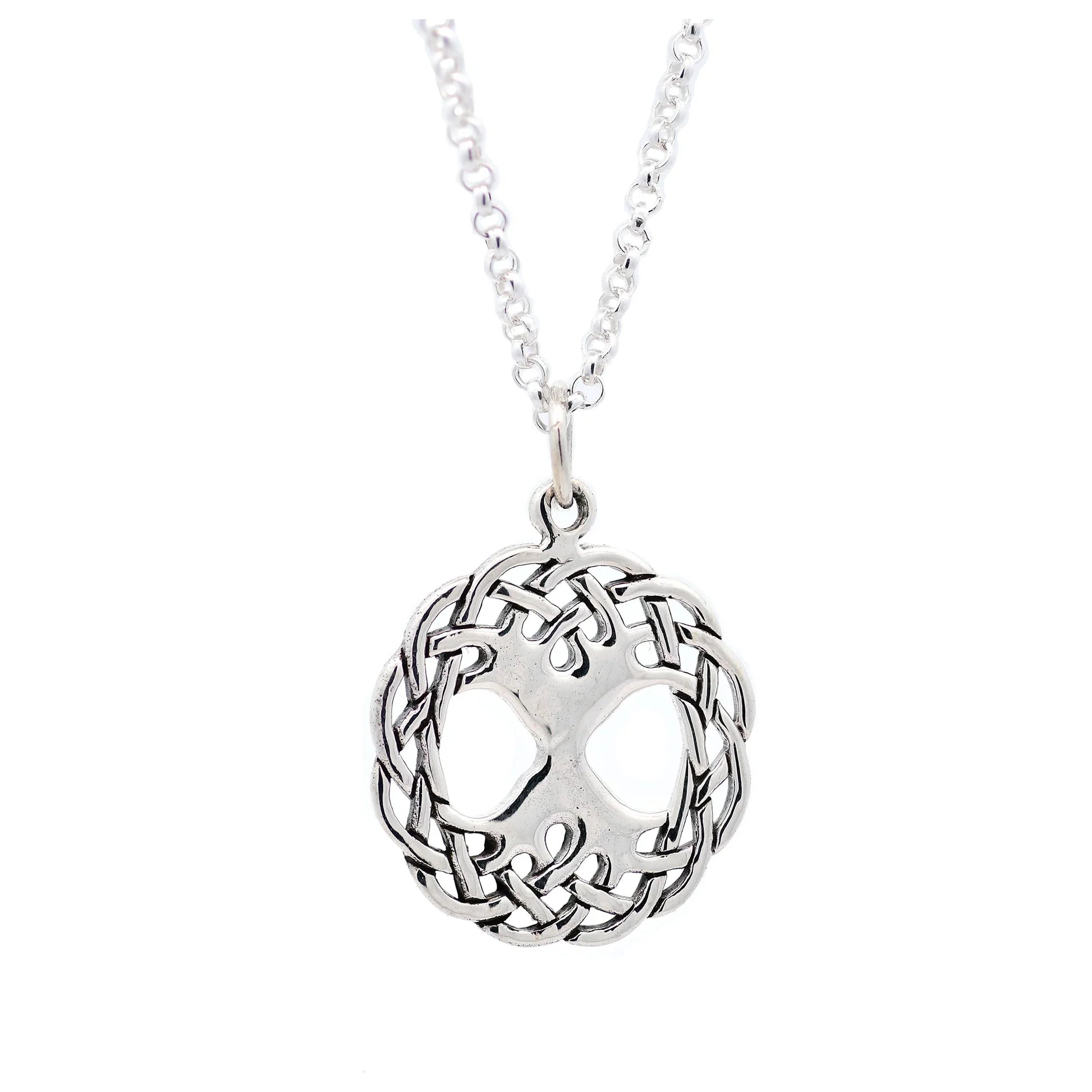 Keltischer Lebensbaum - Weltenesche mittel 925 Silber