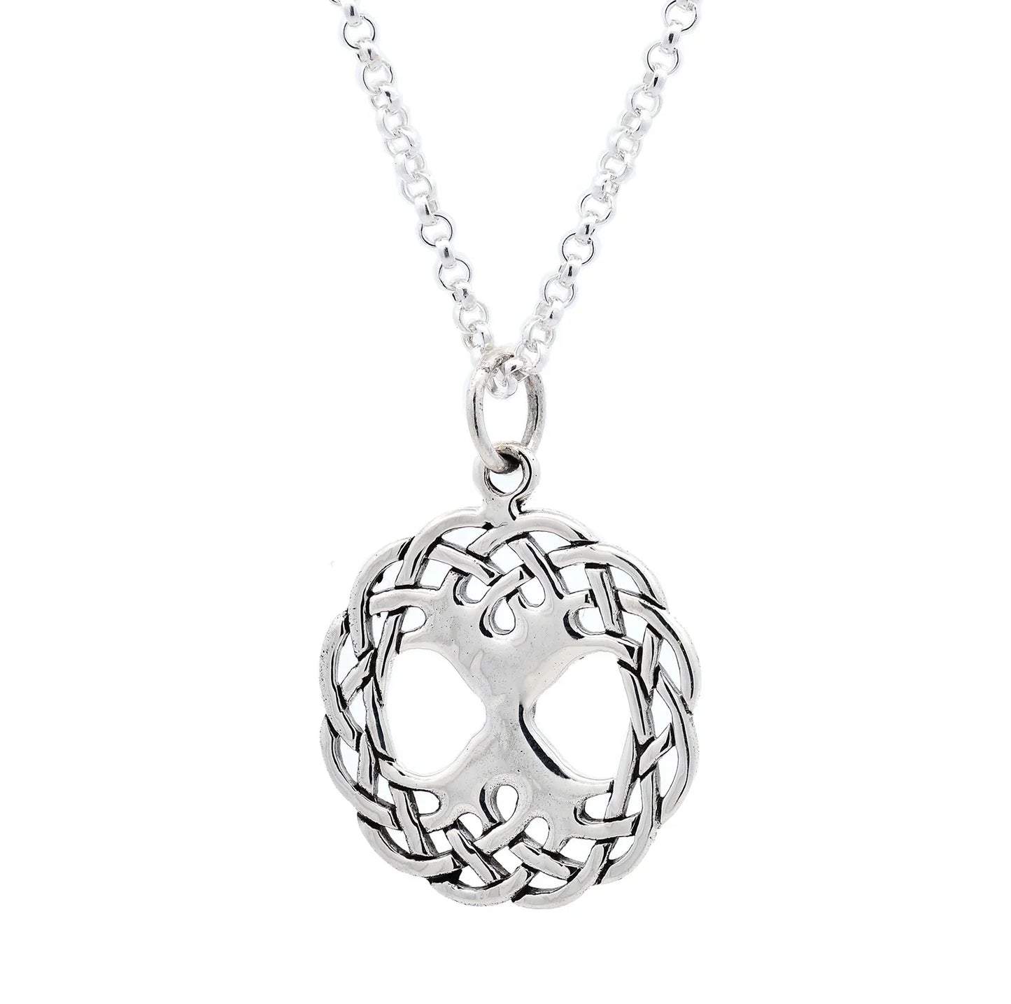 Keltischer Lebensbaum - Weltenesche mittel 925 Silber