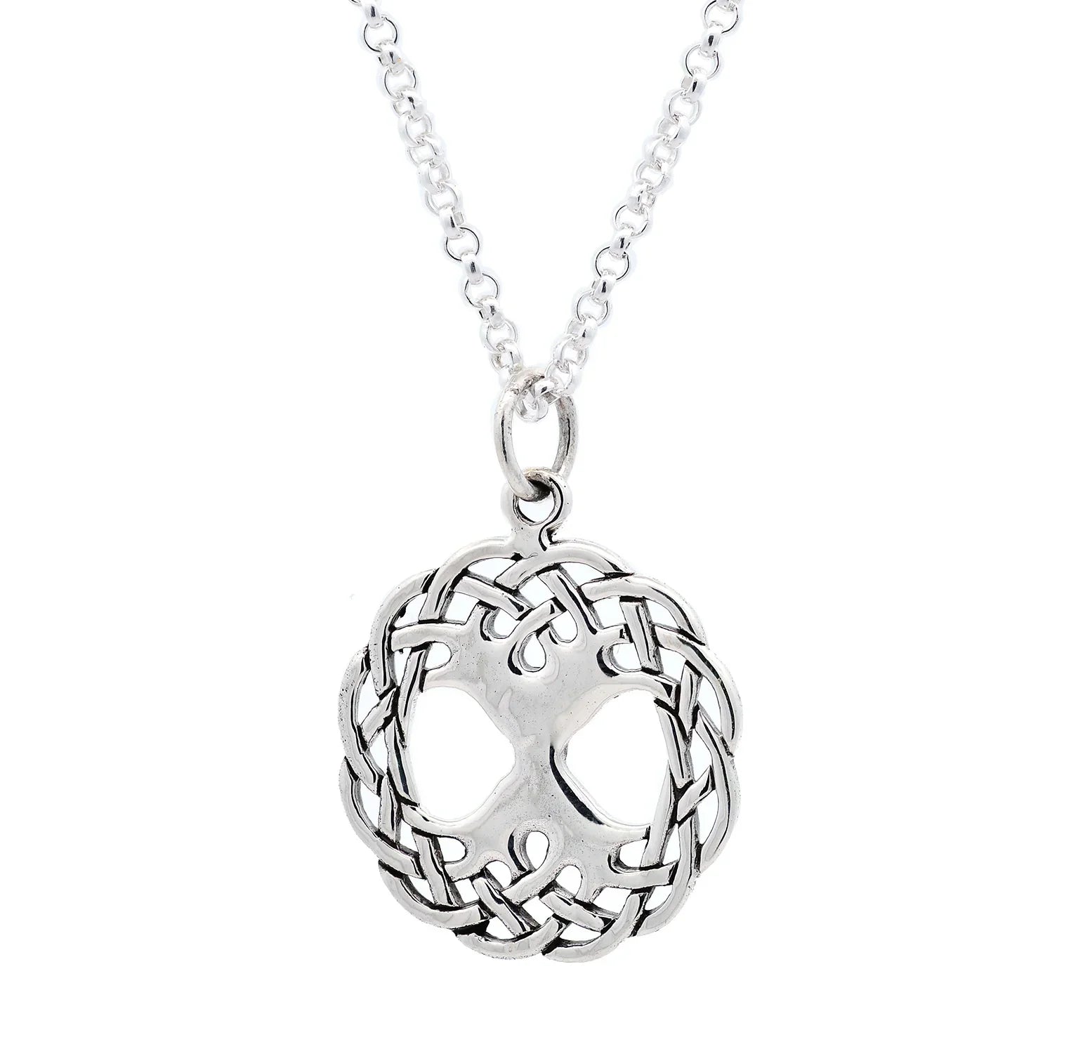 Keltischer Lebensbaum - Weltenesche mittel 925 Silber