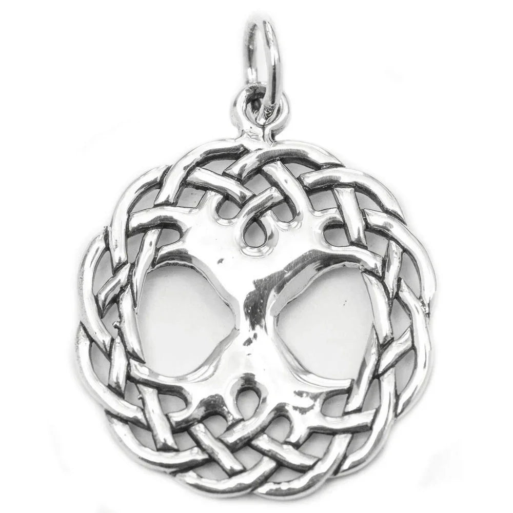 Keltischer Lebensbaum - Weltenesche mittel 925 Silber