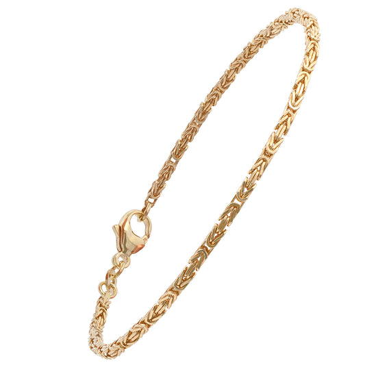 Goldkette Königskette Armkette Breite 1,8 mm 19 cm 333 - 8 Karat Gold