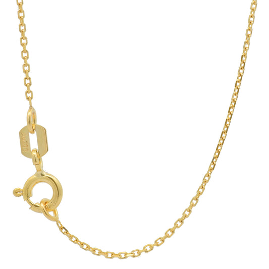 Goldkette Ankerkette diamantiert Halskette 0,8 mm 333-8 Karat Gold