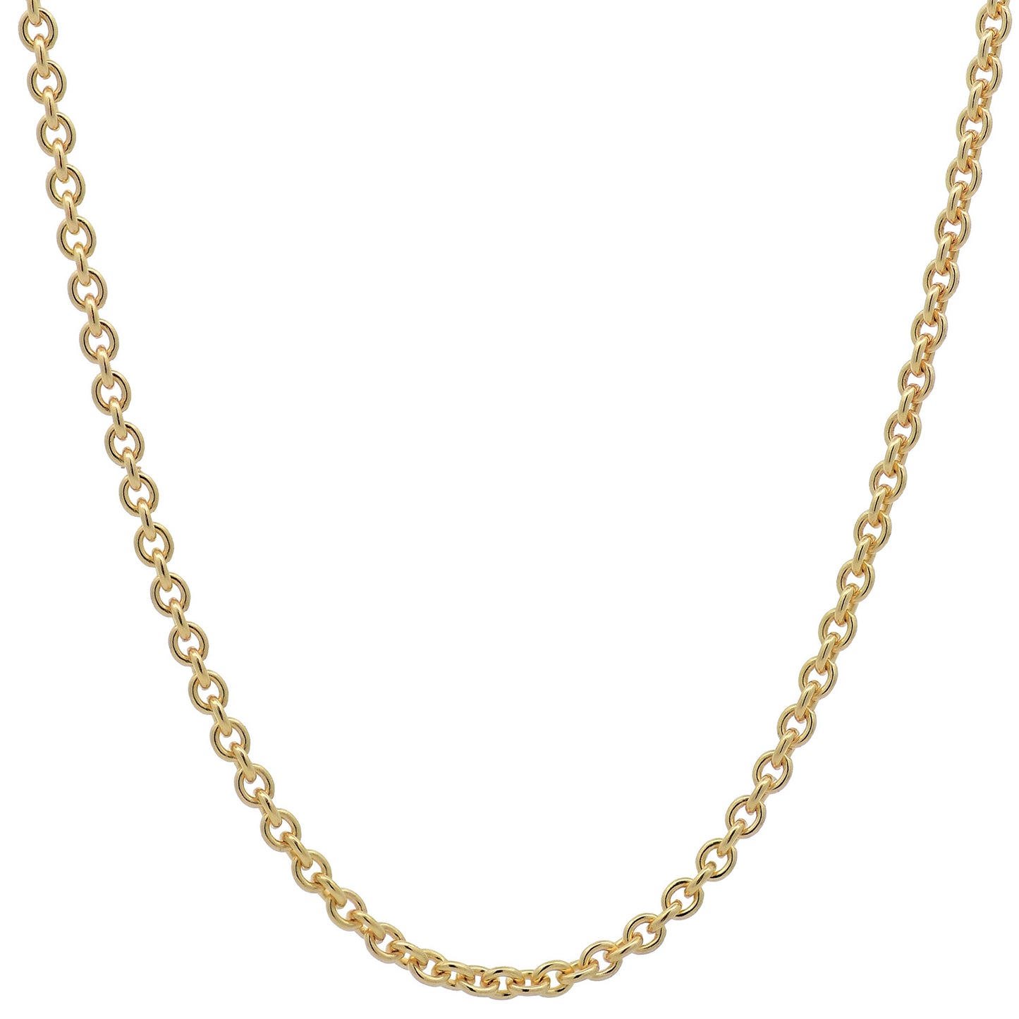 Goldkette Ankerkette rund edle Halskette  massiv 333 - 8 Karat Gold
