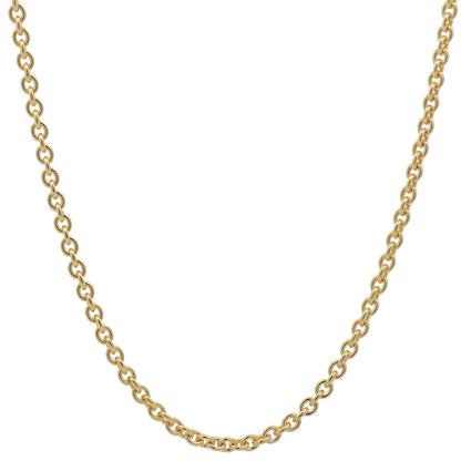 Goldkette Ankerkette rund edle Halskette  massiv 333 - 8 Karat Gold
