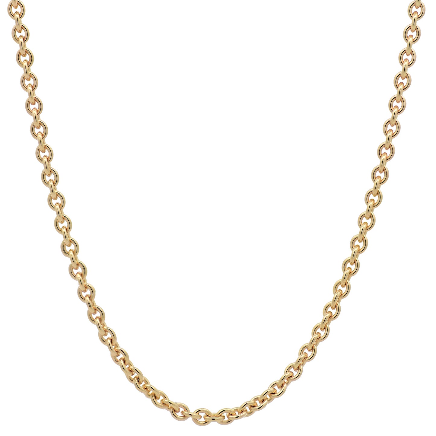 Goldkette Ankerkette rund edle Halskette  massiv 333 - 8 Karat Gold