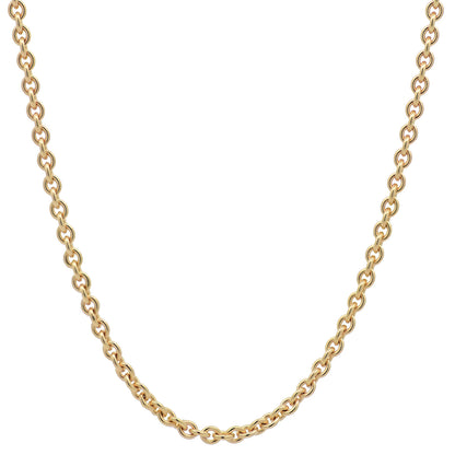 Goldkette Ankerkette rund edle Halskette  massiv 333 - 8 Karat Gold