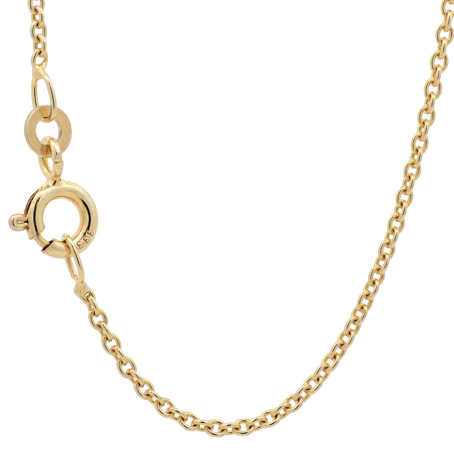 Goldkette Ankerkette rund edle Halskette  massiv 333 - 8 Karat Gold