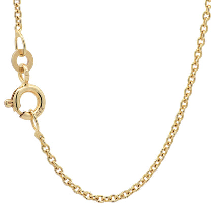 Goldkette Ankerkette rund edle Halskette  massiv 333 - 8 Karat Gold