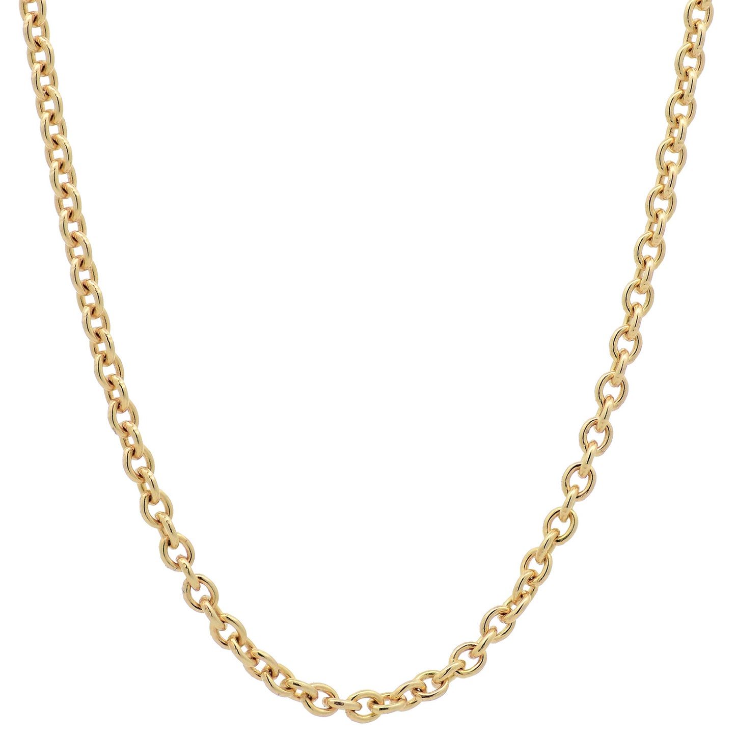 Goldkette Ankerkette rund edle Halskette  massiv 333 - 8 Karat Gold