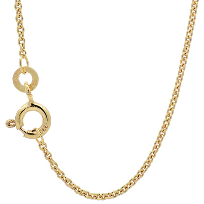 Goldkette Ankerkette rund edle Halskette  massiv 333 - 8 Karat Gold