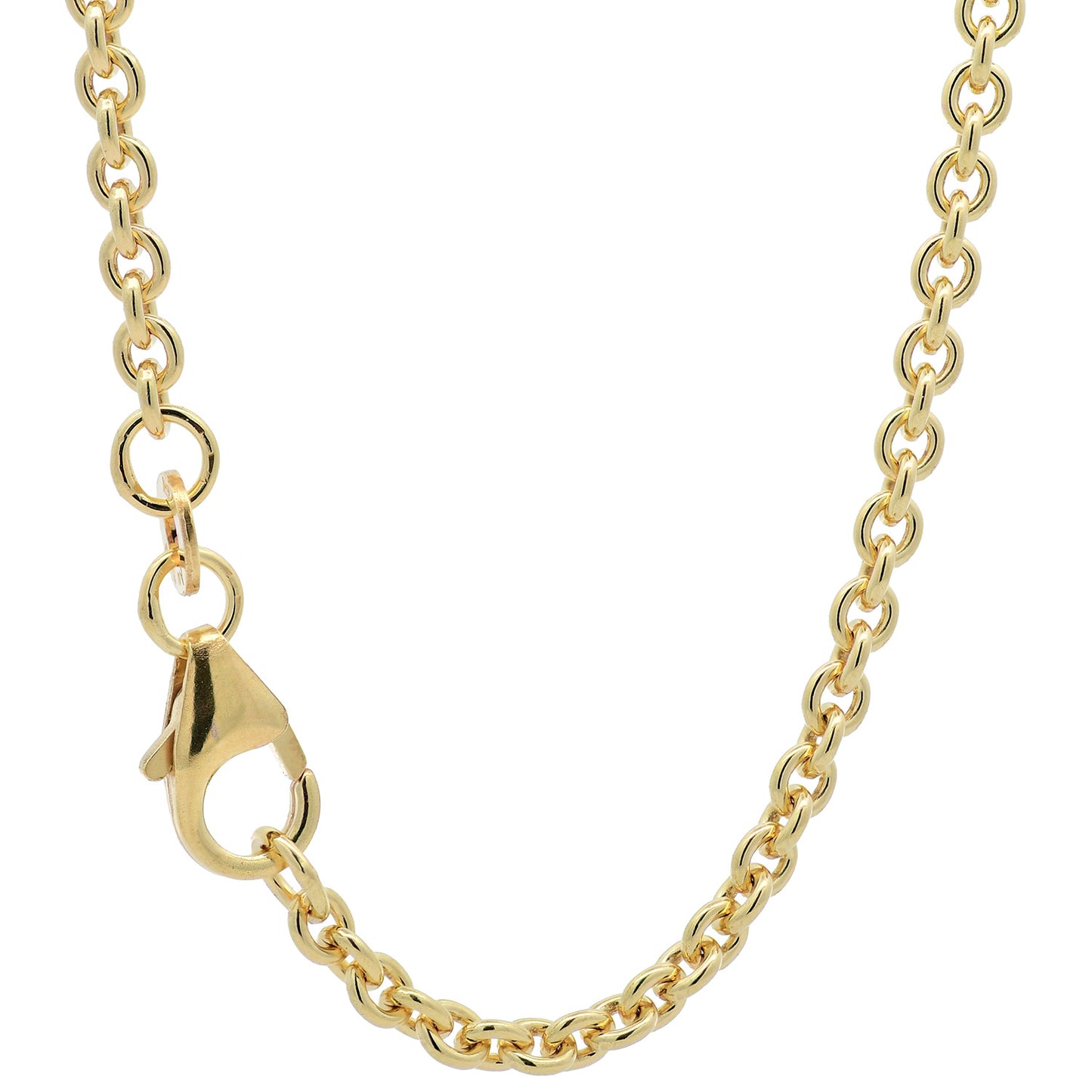 Goldkette Ankerkette rund edle Halskette  massiv 333 - 8 Karat Gold