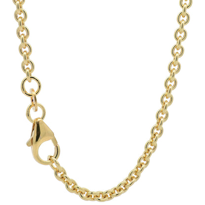 Goldkette Ankerkette rund edle Halskette  massiv 333 - 8 Karat Gold