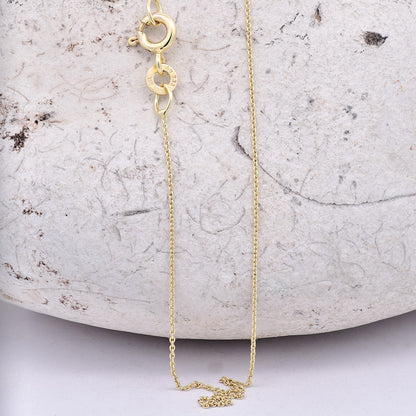 Goldkette Ankerkette rund edle Halskette  massiv 333 - 8 Karat Gold