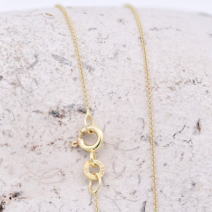 Goldkette Ankerkette rund edle Halskette  massiv 333 - 8 Karat Gold
