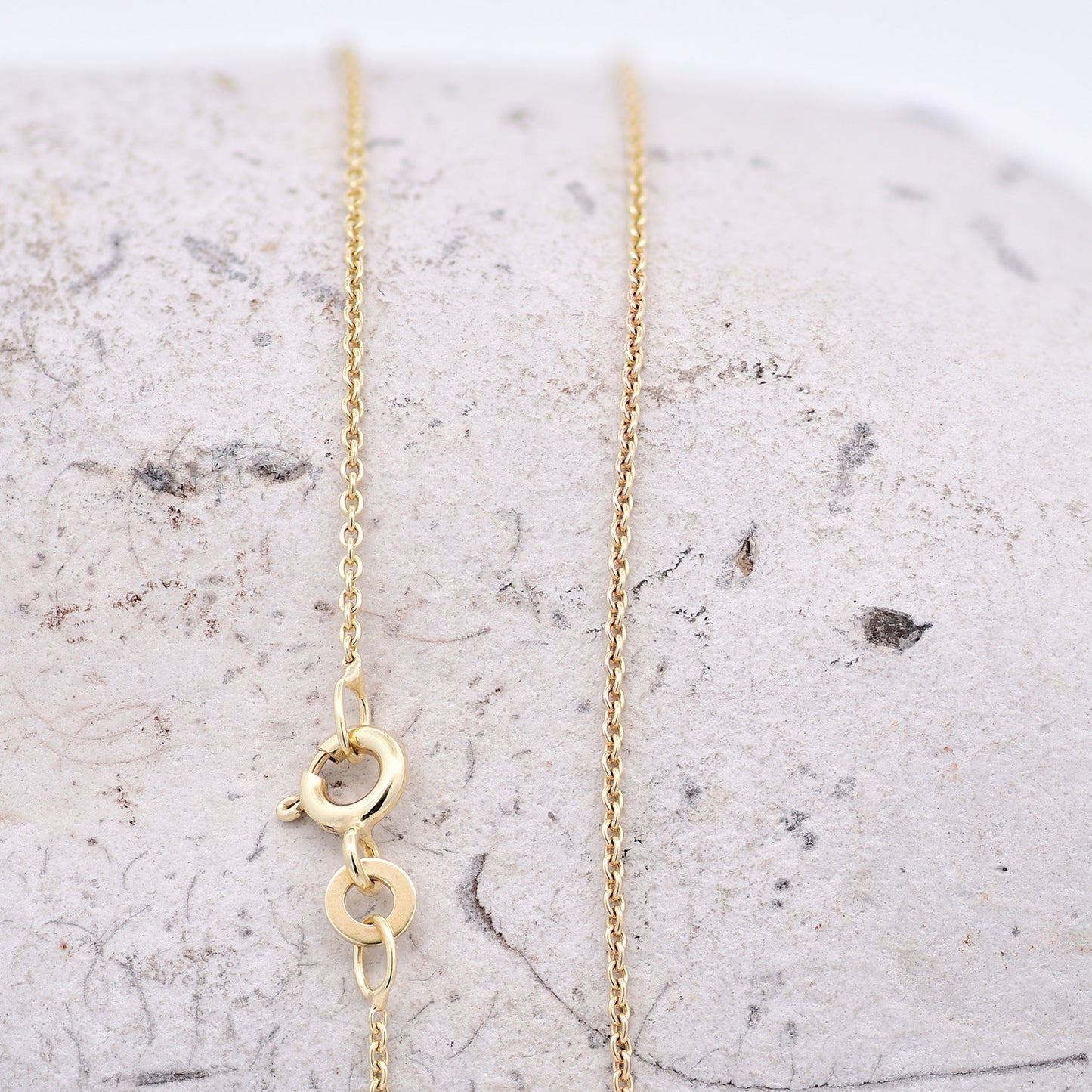 Goldkette Ankerkette rund edle Halskette  massiv 333 - 8 Karat Gold
