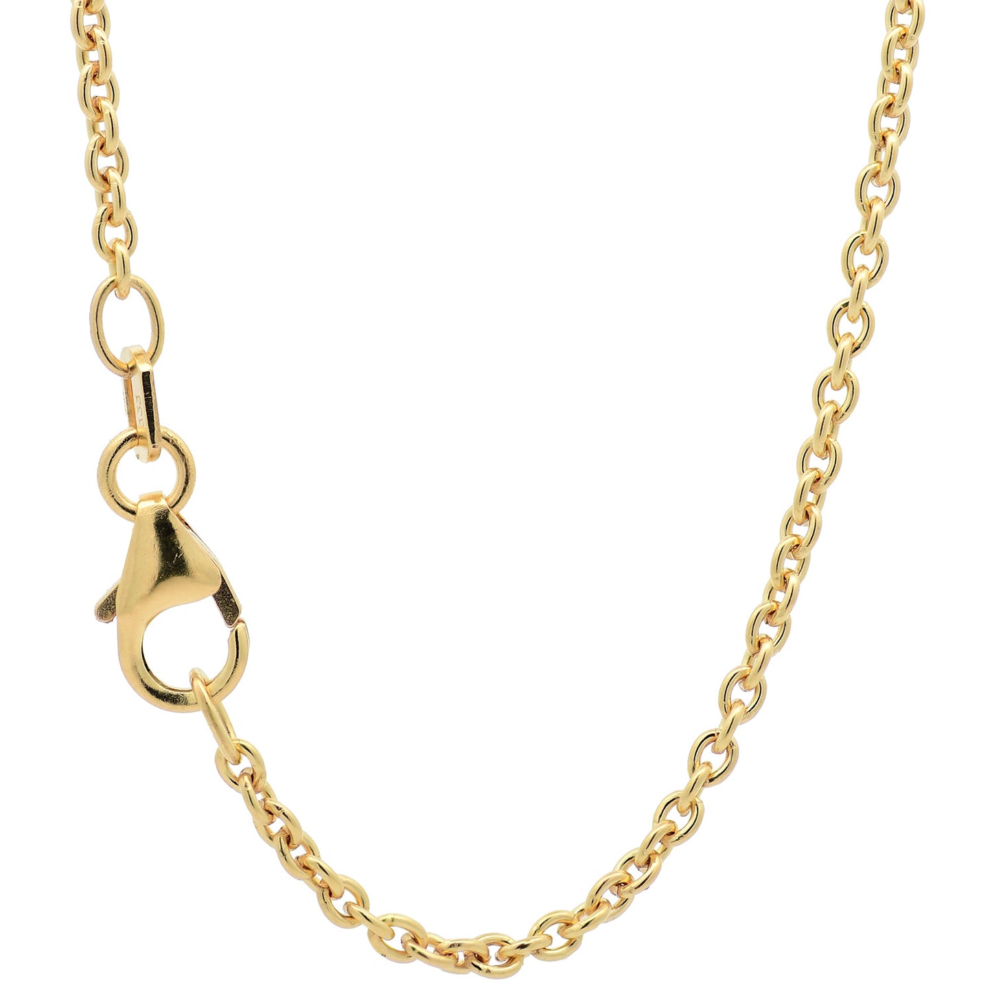 Goldkette Ankerkette rund edle Halskette  massiv 333 - 8 Karat Gold